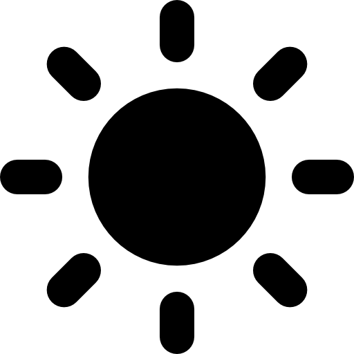 Sun icon for darkmode off